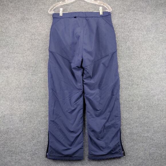 L.L. Bean Snow Pants SZ 12 Blue Nylon Lining Polyester Insulated Logo - Picture 3 of 10